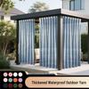 Waterproof Outdoor Gazebo Voile Curtains with Light-Transmitting Screen