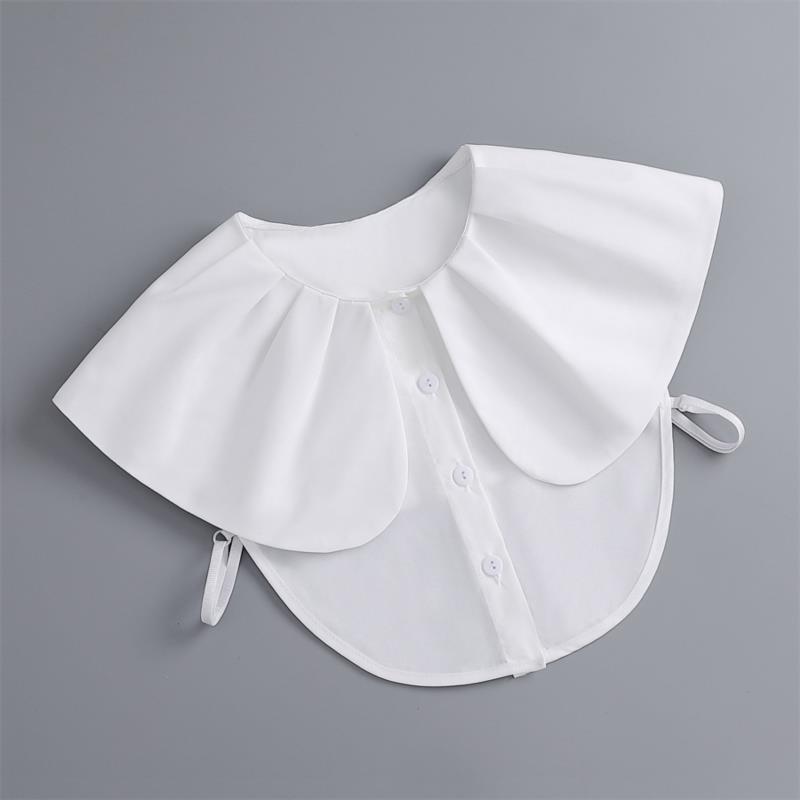 New Fake Victorian Stand Up Collar White Black Lace Collars Detachable For Women Blouse Lapel Shirt False Collar Woman