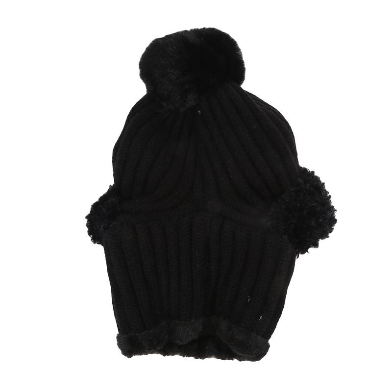 Autumn Winter Hats For Women Men Windproof Protection Ear Scarf Knit Cap Thick Warm Knitted Hat