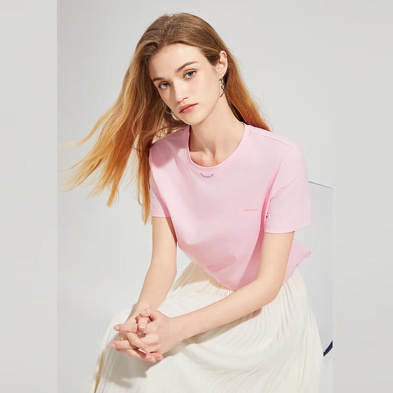 Shetu Women's Casual Round Neck Short Sleeve T-Shirt