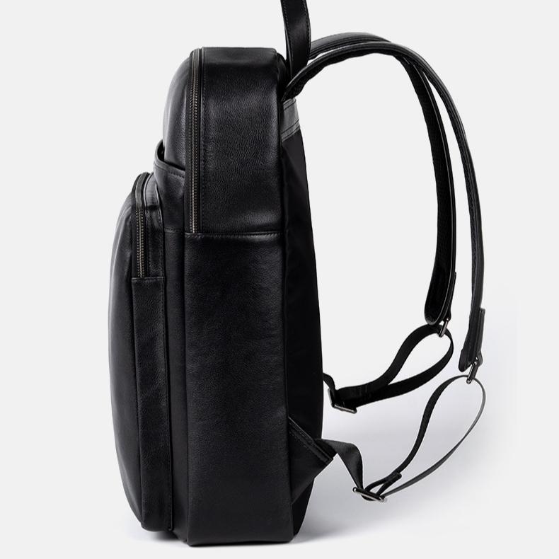 Business Backpack Large Capacity Commuter Men's Bag Fashion Casual Lightweight Men's Baotou Layer Cowhide Trend Backpack