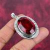 Red Garnet Pendant Gemstone Jewelry, 925 Solid Sterling Silver Pendant, Handmade Jewelry Birthstone Pendant, Gift For Him