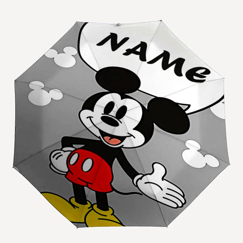 Personalized Name M-Mickey  Print Umbrella - Automatic Open/Close, Eight-Rib Durable Frame, Automatic Folding Umbrella