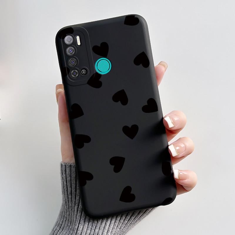 Для Tecno Pouvoir 4 Pouvoir 4 Pro LC7 LC8 Чехол Роскошный Милый Кролик с Сердечками Смешной Чехол для Телефона Черный Силиконовый Защитный Задний Чехол