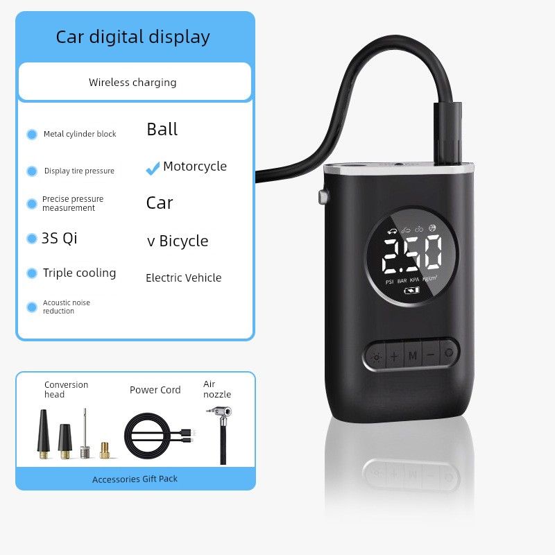 German Japan Import Technology New Arrival Vehicle Air Pump Portable Wireless on-Board Air Pump Electric Car