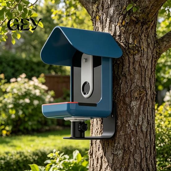 Pro1 Smart Feeder Accessory Stand for Bird Buddy Pro1/2, Stainless Steel Stable Mount with Panel Locking Screws Design, Weather-Resistant Heavy