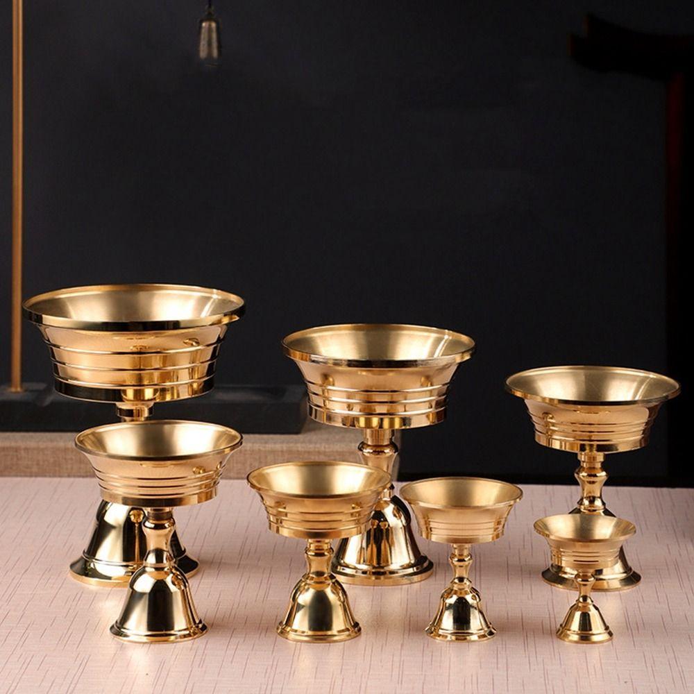 Масляная чаша Буддийские храмовые украшения Лампа Чанмин Подсвечник Подставка для свечей Подсвечник Подставка для лампы