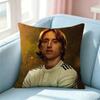 Hot Football Star Magic Modric Square DoubleSided printed Pillow Case Bedroom Bedside Pillow Sofa Cushion Cover