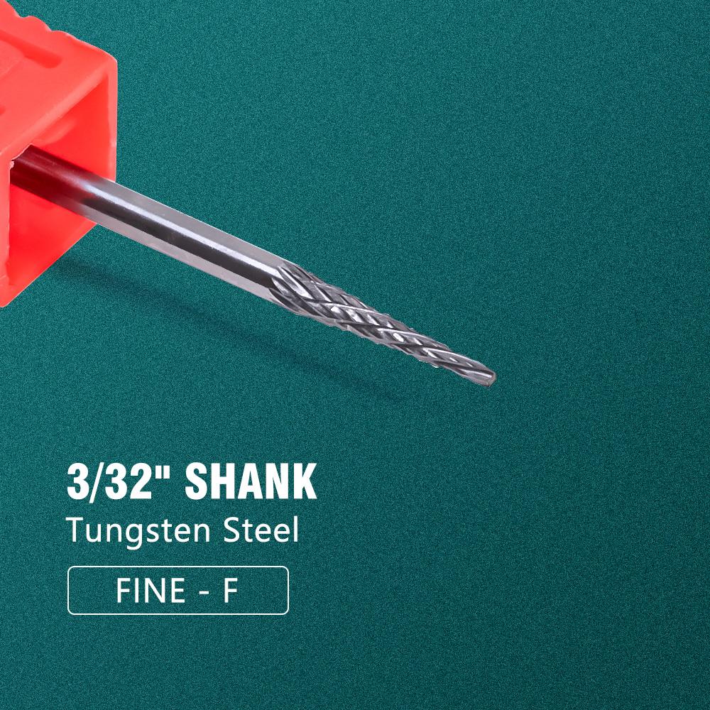 Dmoley Ceramic Tungsten Nail Drill Bit Electric Manicure Drills For Machine Milling Cutter Nail Burr Pedicure Accessories Tools