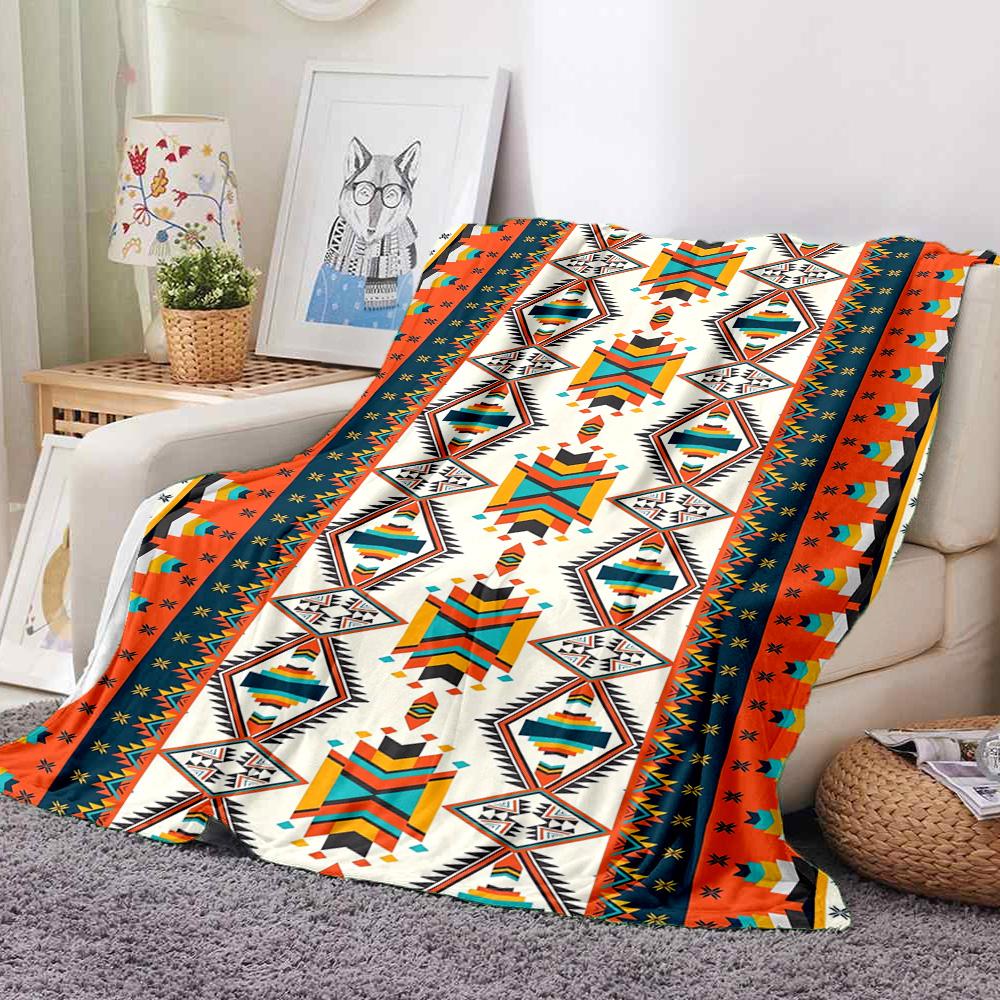 Aztec Flannel Blanket Throw Blanket Soft Warm Sofa Bed Camping Car home Decor Unique Christmas Gift C930418