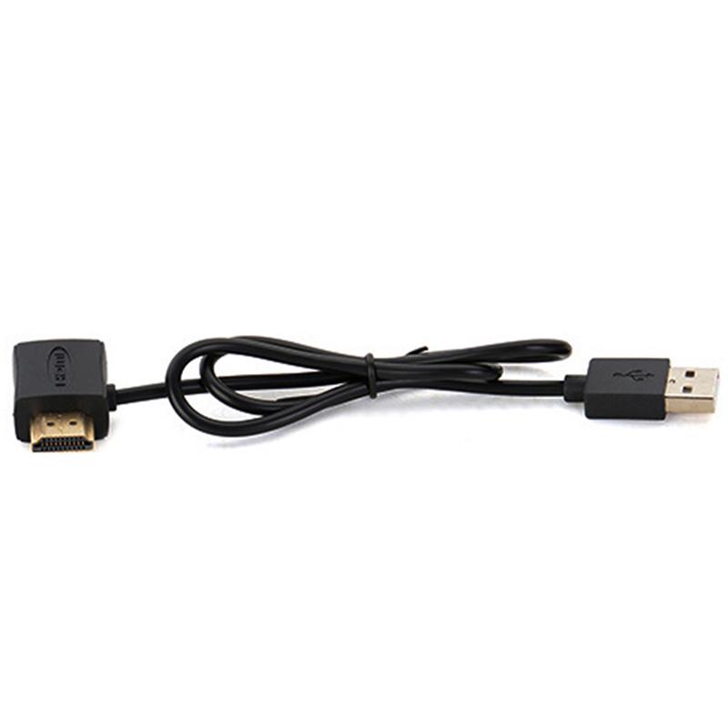 50 см USB 2.0 HDMI папа-мама адаптер удлинитель кабель с разъемом питания