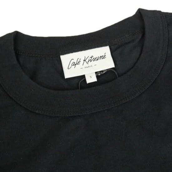 Maison Kitsune Футболка с круглым вырезом CAFE Свободный крой Черный