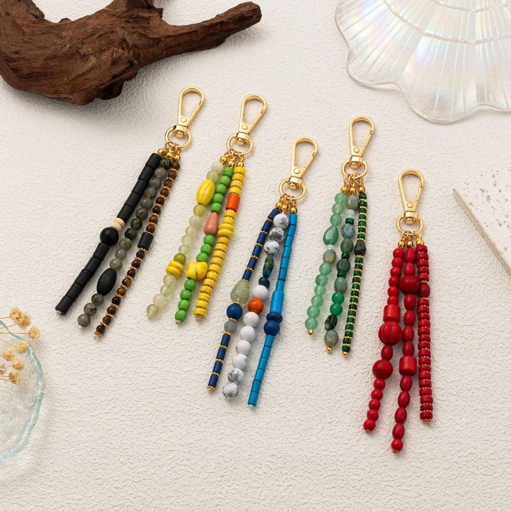 Hanging Decoration Bag Keychain DIY Car Key Ring Handmade Bead Keychain Backpack Decoration