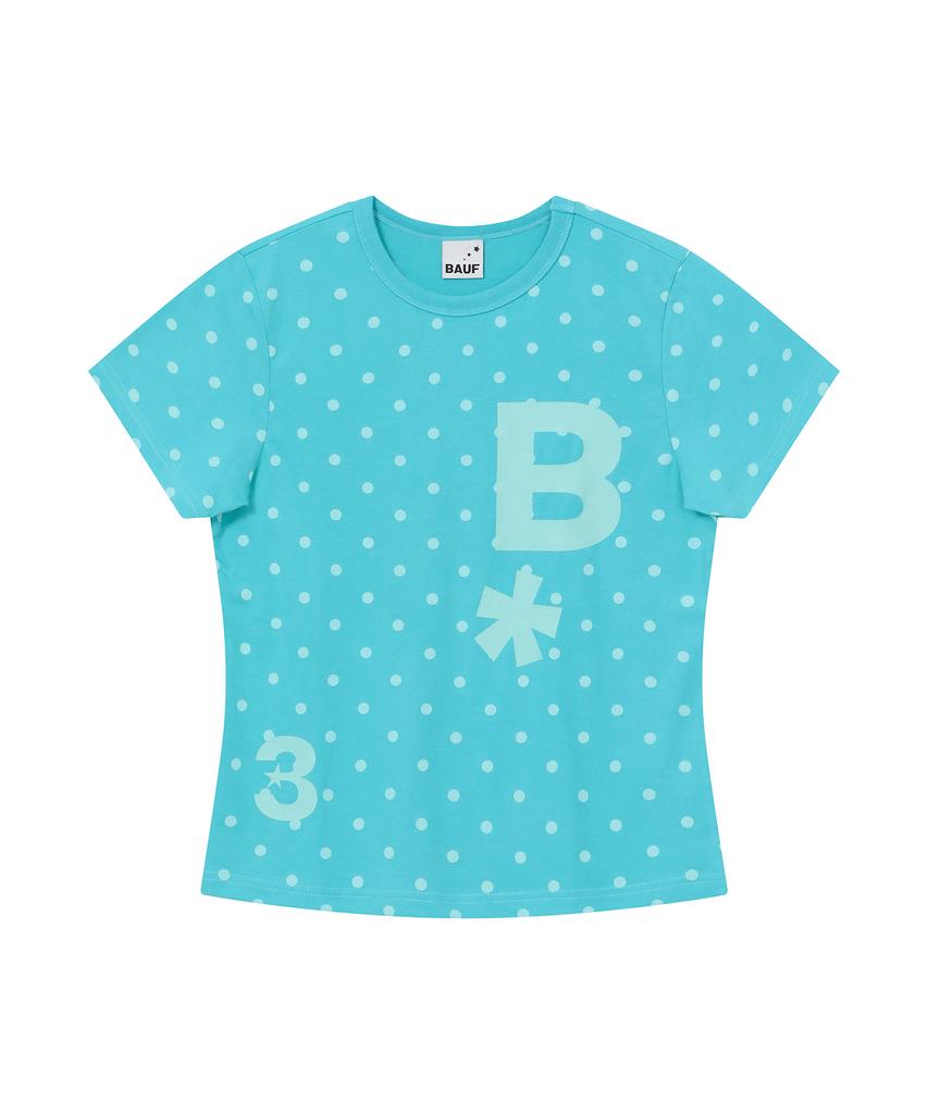 BAUF B Logo Slim Fit T-Shirt [Dot Mint]