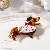 Acetic Acid Sausage Dog Hair Clip Large Cartoon Hairpin Fashion Dachshund Hair Claw  Streetwear