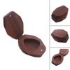 Diamond Shaped Plectrums Case Guitar Bass Box Musical Instrument Guitar Picks Holder with 3 Pack Wood Guitar Picks Set