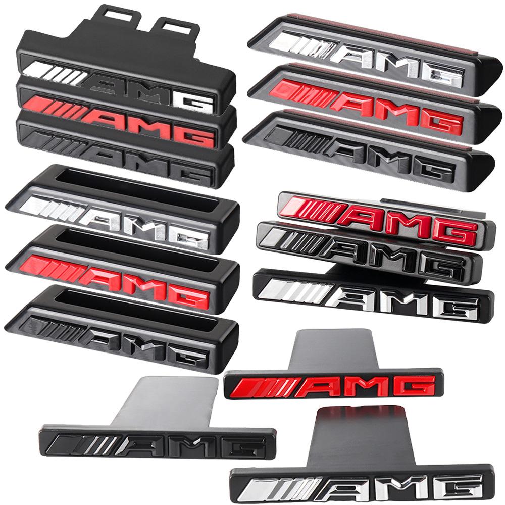 3D ABS Car Styling Front Grille Emblem Sticker Decoration Badge Auto Accessories for Mercedes Benz AMG W222 W204 W212 W176 W108 AN1