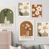Vintage Bohemian Floral Canvas Painting Minimalistic Flower Market Posters and Print Pictures Living Room Wall Art Home Decor