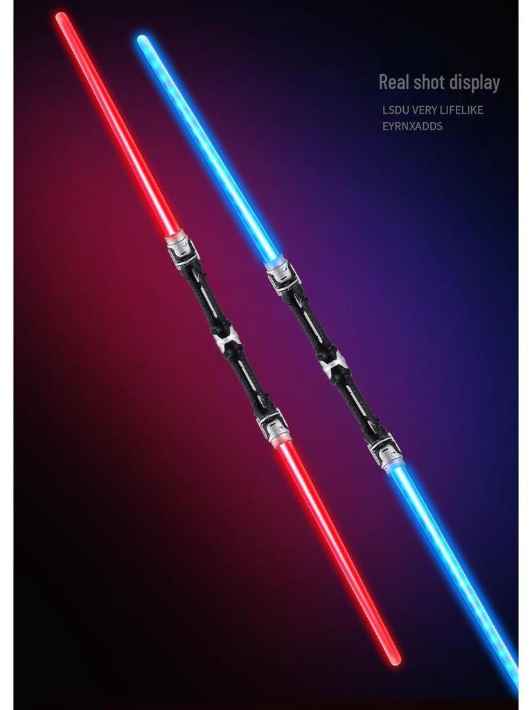 Men's & Children's Telescopic Seven-Color Laser Sword - Flashing Light for Street Vending & Night Markets