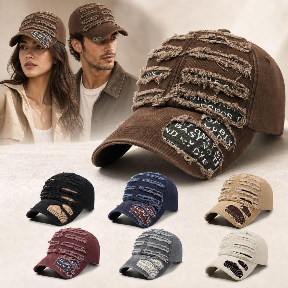 Cotton Retro Peaked Cap Cool Cowboy Hat Fashion Baseball Cap Unisex  Men Women