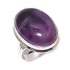 Sage Amethyst Gemstone 925 Sterling Silver Jewelry Ring Size 7