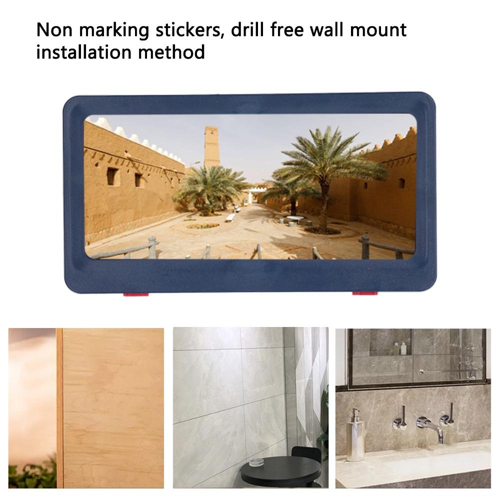 No-drill Bathroom Tablet Holder Waterproof Wall Mount Phone Stand Device Protection