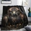 Black Eagle,pattern Flannel Blanket, High quality Comfortable for All Seasons, Home Decor, Warmth and Comfort, Perfect for Gifts.