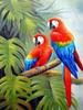 Искусство Алмазная картина Попугаи Алмазная вышивка Наборы Подарочная мозаика Алмазная полная круглая настенная живопись