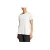 adidas Футболка Cooltouch Crewneck, однотонная, спортивная, для фитнеса, с круглым вырезом, коротким рукавом, с заниженной линией плеч, женские топы, розовые, белые JN9617