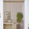 String Bead Curtain Retro Style Room Divider Door Indoor Decorative Divider Curtain for Home Hallway Doorway Living Room Bedroom