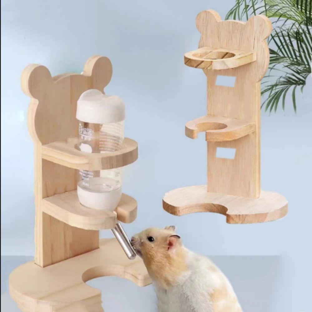 Adjustable Pet Water Kettle Rack Anti-Tipple Rabbit Drinking Bottle Holder for Cage