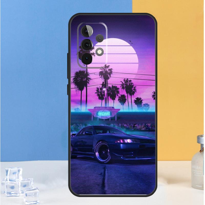 Синтвейв 80-х Ретро Неон вэйпорвейв Для Samsung Galaxy A16 A26 A36 A56 A13 A33 A53 A05 A06 A54 A34 A14 A32 A52 A55 A35 A15 Чехол