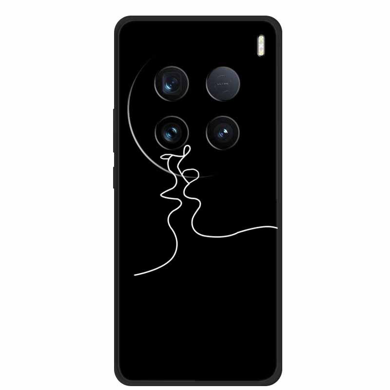 Простой противоударный чехол из ТПУ однотонный для Vivo X100 Ultra 5G