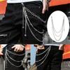Rustproof Hip-hop Rivet Gothic Jeans Chain Pants KeyChain Wallet Chain Star Tassel Rock