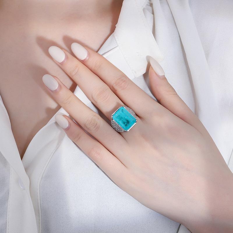 Sace Gems Классический медный сплав 12*16 мм циркониевое кольцо женские ювелирные изделия свадебный подарок для вечеринки