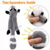 5 Pack Dog Squeaky Toys Pet Crinkle Toy No Stuffing Animals Soft Plush Dog Chew Toys for Medium and Large Dogs