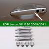 Chrome Silver Exterior Door Handle Cover Overlay For Lexus GS 300 350 430 450h 460 2005-2011 W/ Intelligent Key 2006