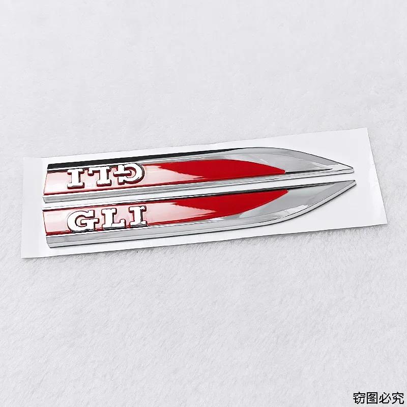 BGF1 Golf 3 4 MK3 MK4 2026 Hot For VW VOLKSWAGEN For VOLKSWAGEN VW 16.2x2cm Car Side Fender Emblem Sticker GTI Polo Golf Passat Tigua