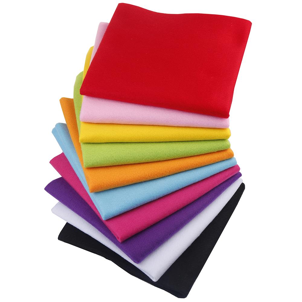 2 мм толстый однотонный полиэстер нетканый мягкий войлочный материал для детей ручная работа DIY швейные и стеганые куклы игрушки ремесла материал