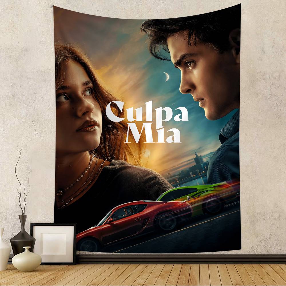 Моя вина Culpa Mia 2023 Фильм Цветной Гобелен Настенный Подвесной Таро Хиппи Настенные Ковры Декор Стены Комнаты Студента