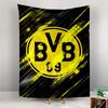 Tapestry Borussia Dortmund BVB 09 Yellow Black Speed Stripes Football Club Crest Wall Art for Bundesliga Fan Bedroom Decor