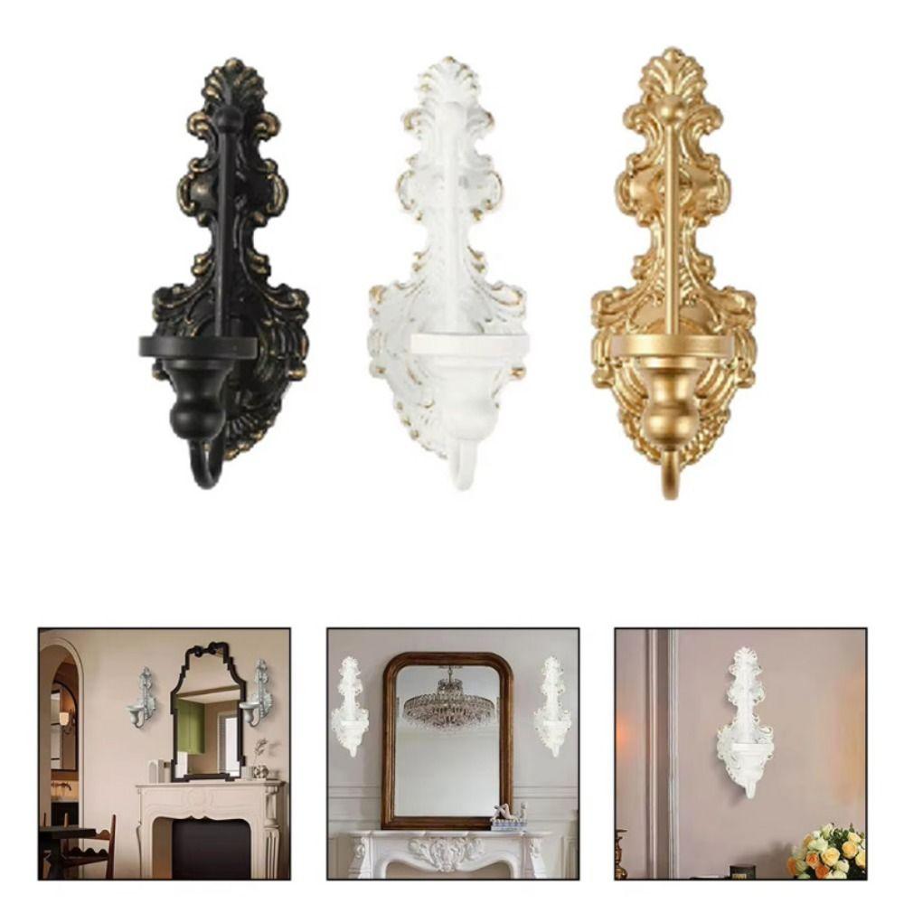 Decorative Nordic Tealight Stand Iron Art Metal Candlesticks Wall Mounted Candle Holder Home Decor