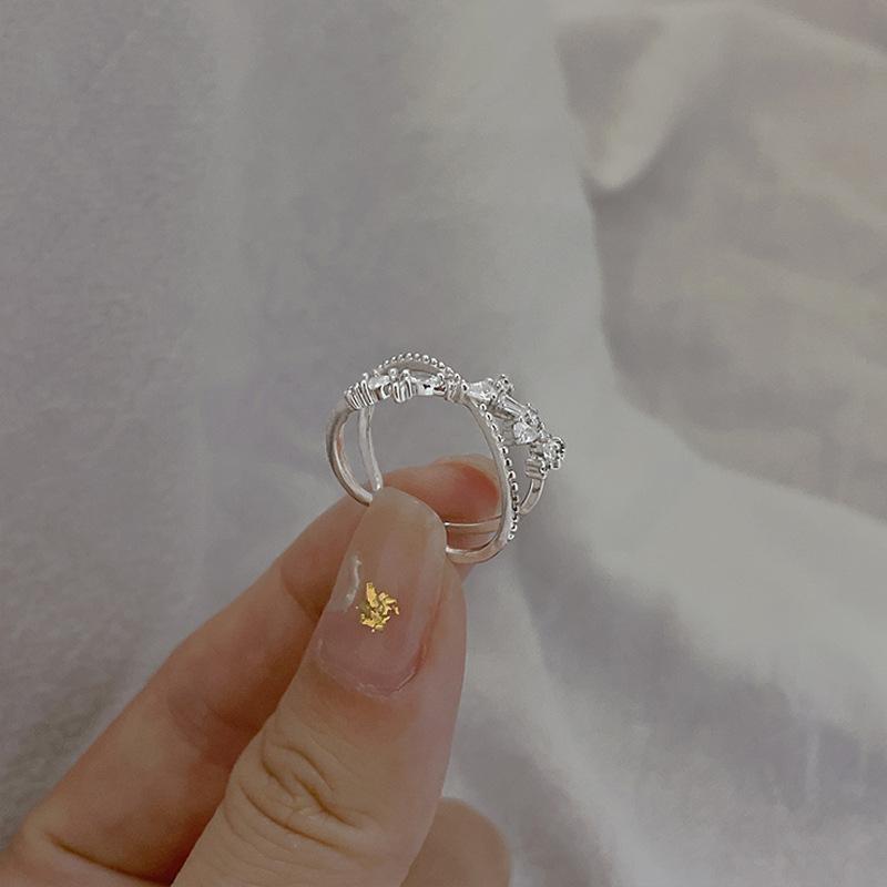 Lindon Classic Copper Alloy Zircon Ring Ladies Jewelry Wedding Promise Party Gift