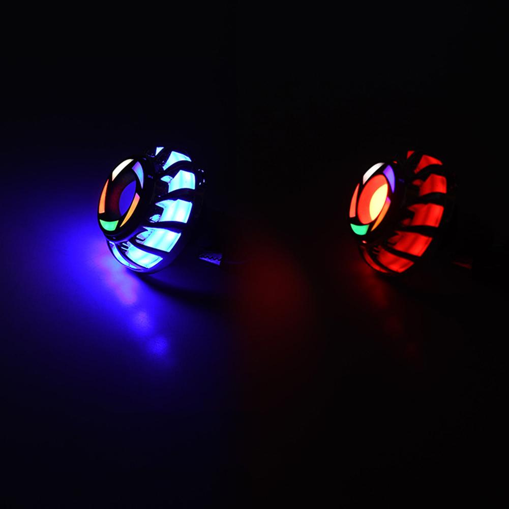 Светодиодный фонарь для мотоцикла RGB Angel Eye, мигающий тормозной фонарь: Универсальное оборудование для мотоциклов с контрольной лампой Аксессуары для мотоциклов