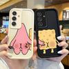 Cute S-SpongeBobs Pinch Butt Phone Soft Case For Samsung Galaxy S25 S24 S23 S21 Ultra Plus S25 S23 S20 Silicone Shockproof Cover