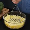 Практичная нержавеющая картофелемялка для пюре из картофеля и овощей. Эргономичная ручка для удобного использования.