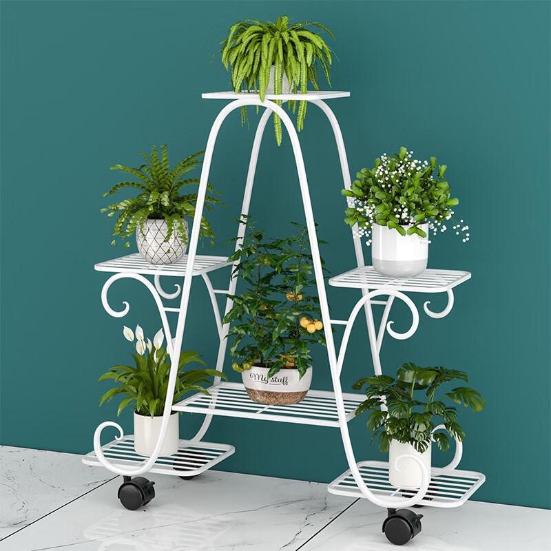 Multi-Tier Movable Plant Stand