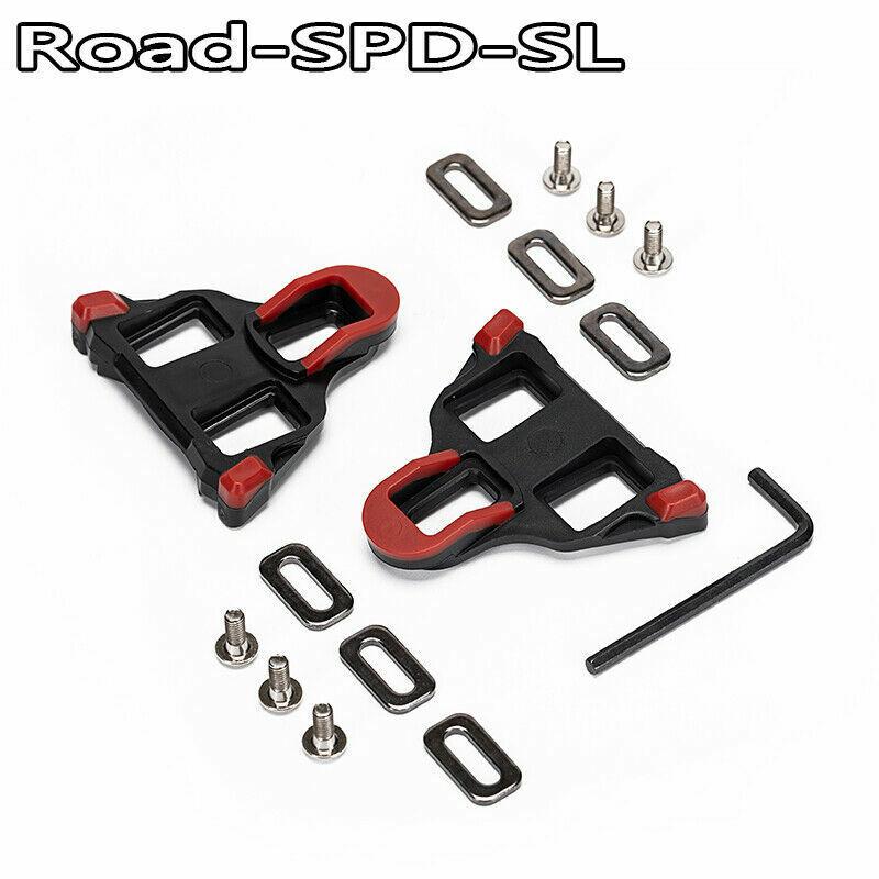 BUCKLOS Road Bike Cleat 0 Degree 9 Degree Cycling Shoe Clest Speed Bicycle Pedal Cleats Fit SPD-SL/Look Delta Peloton System 6