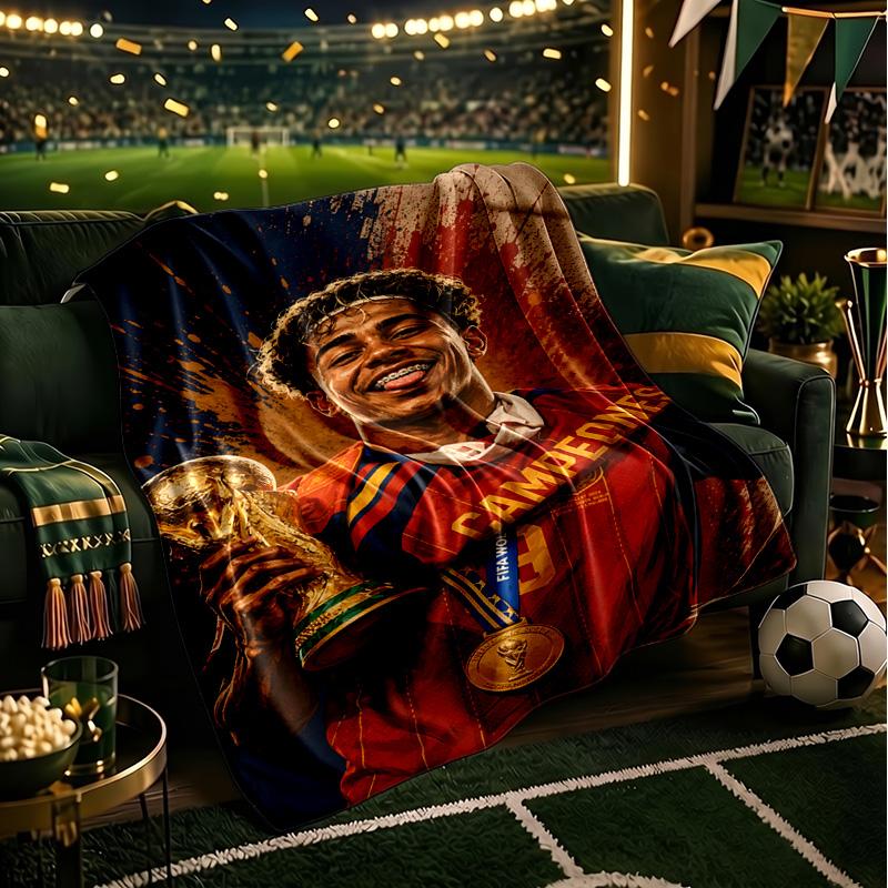 Football Spirit Ya-mal Blanket Lightweight Ideal Bedding Blanket Perfect for Travel, Camping, Living Rooms, Offices, Sofas, Fan Christmas gift