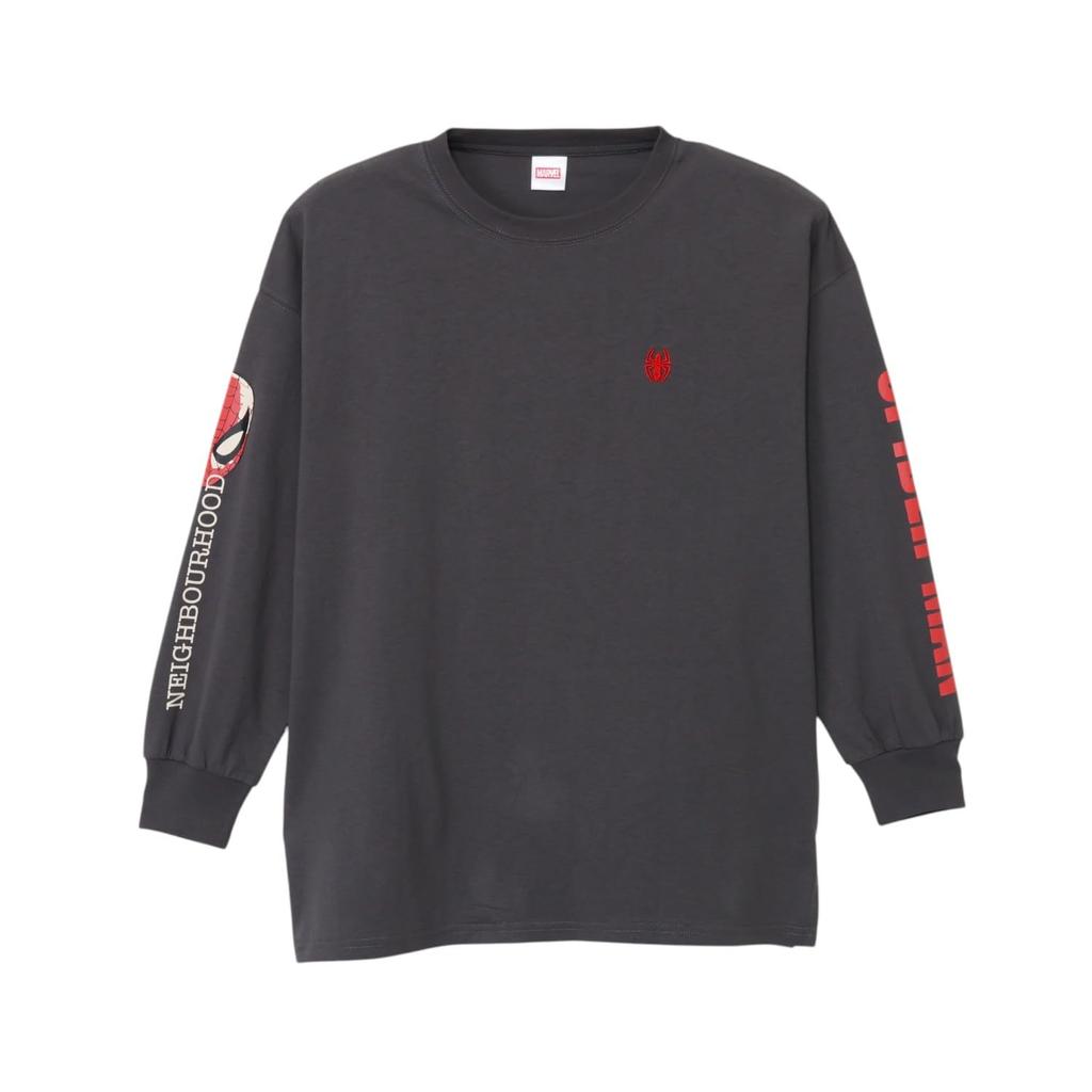 Футболка с длинным рукавом с принтом рукава Small Planet Marvel, Человек-паук, Универсальный размер